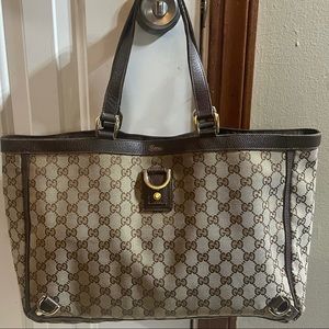 Vintage Gucci Abbey D Ring Tote